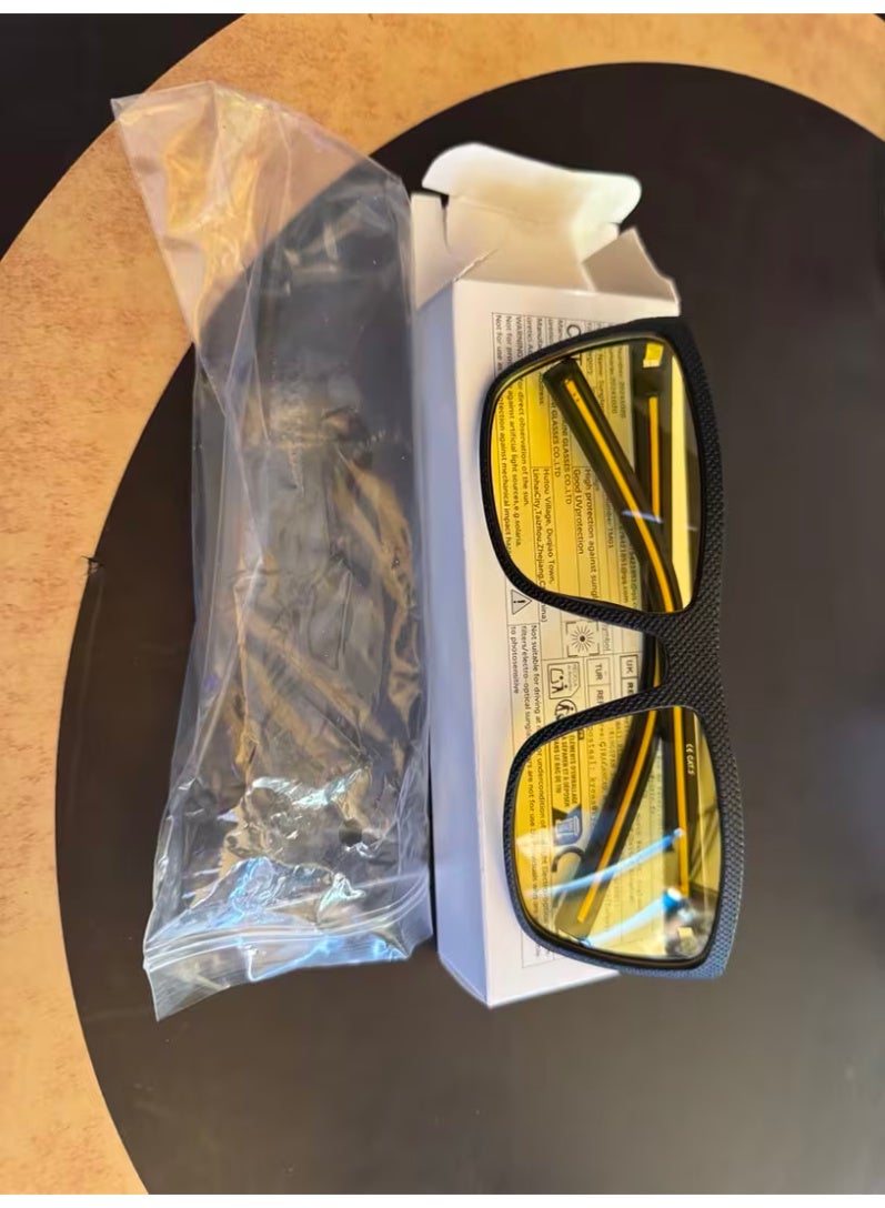 Arabash Night Vision Glasses with Anti-Glare Lenses – Stylish Yellow Glasses for Driving, Parties & Everyday Use - Image 3